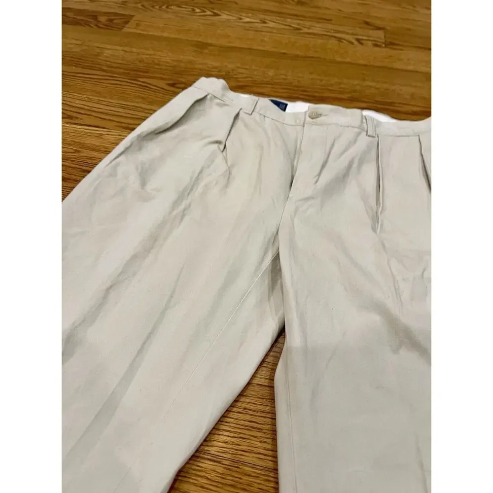 Polo‎ Ralph Lauren Ethan Pants Mens 36x34 Beige Chino Flat Front Classic Khakis